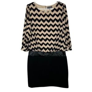 Luxology Women Formal Dress Brown Black Sz 8